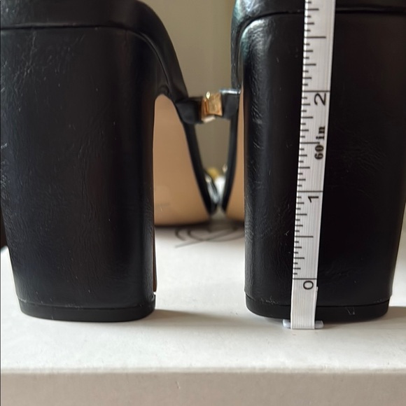 Black Studded Women's Sandals - Picture 3 of 5